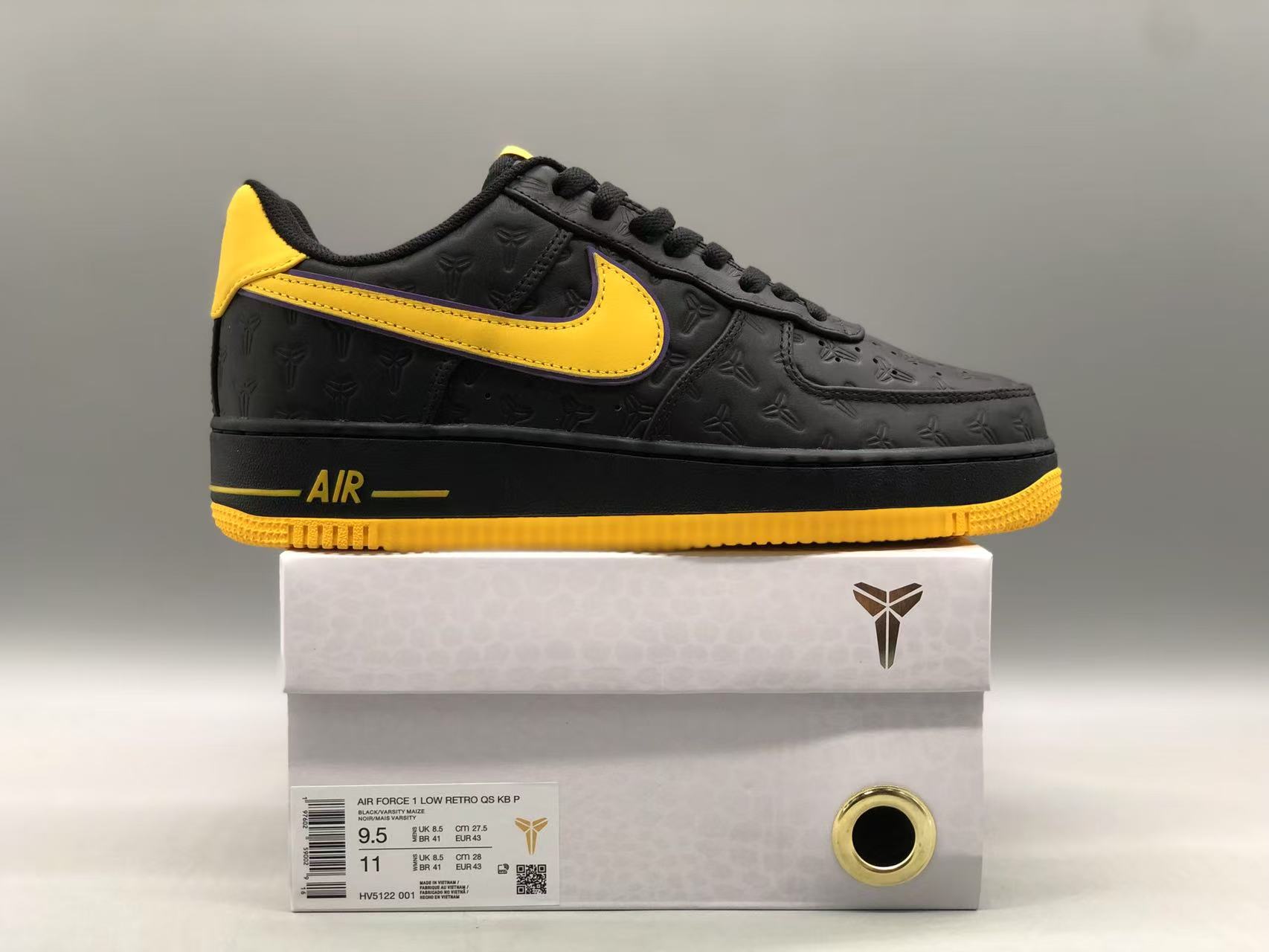 Kobe Bryant x Nike Air Force 1 HV5122 001 Size: 40-48.5