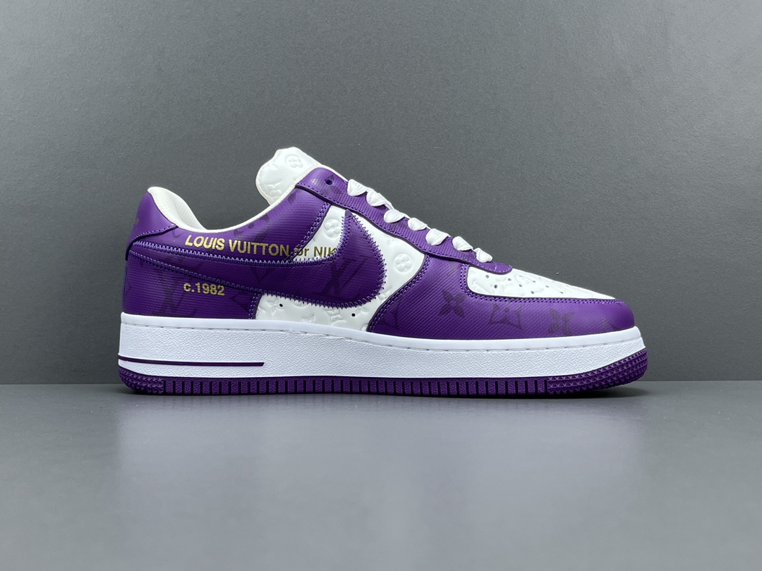 Lou**s x Nike Air Force 1 Low Purple White Size: 38-46