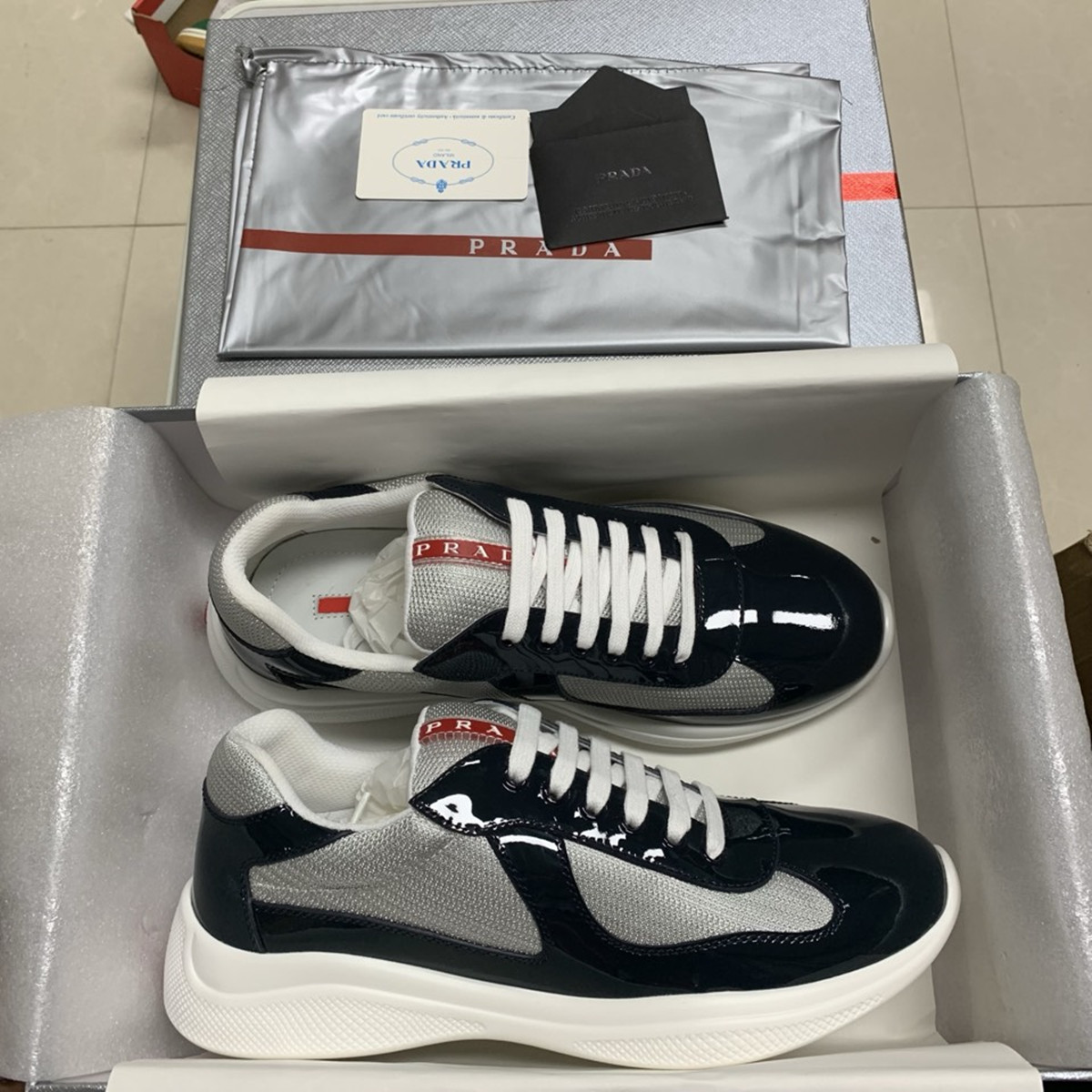Prada America's Cup sneakers Low Top Navy Size: 35-47