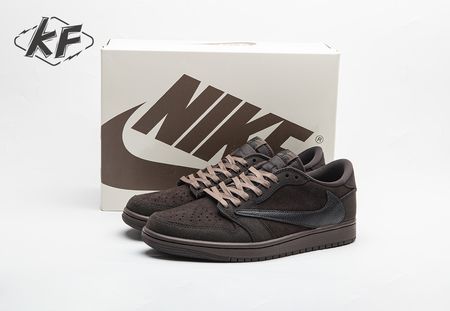 Travis Scott x Air Jordan 1 Low OG Velvet Brown DM7866-202 Size 36-48.5