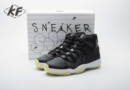 Jordan 11 Retro Black Barely Volt IB1378-001 Size 36-47.5