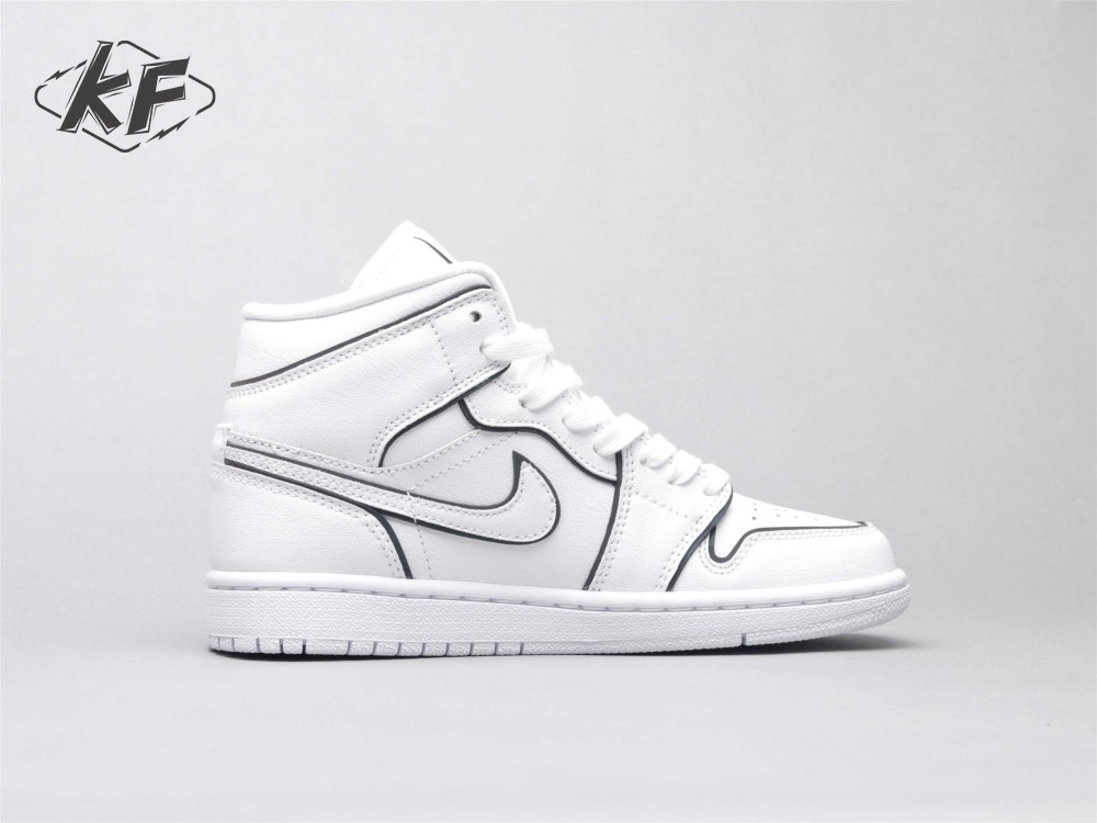 iridescent reflective white jordans
